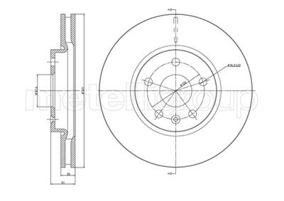 Brake Disc METELLI 23-1005C