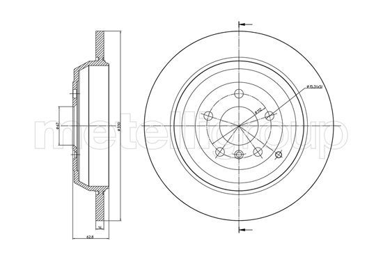 METELLI 23-1011C Brake Disc