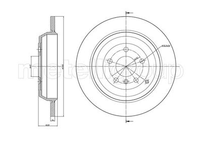 Brake Disc METELLI 23-1011C
