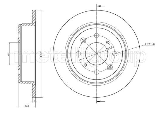 METELLI 23-1049C Brake Disc