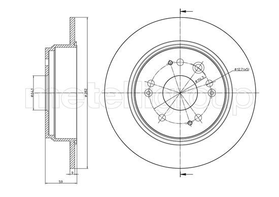 METELLI 23-1117C Brake Disc