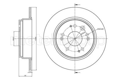 Brake Disc METELLI 23-1117C