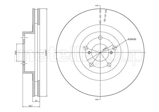 METELLI 23-1132C Brake Disc