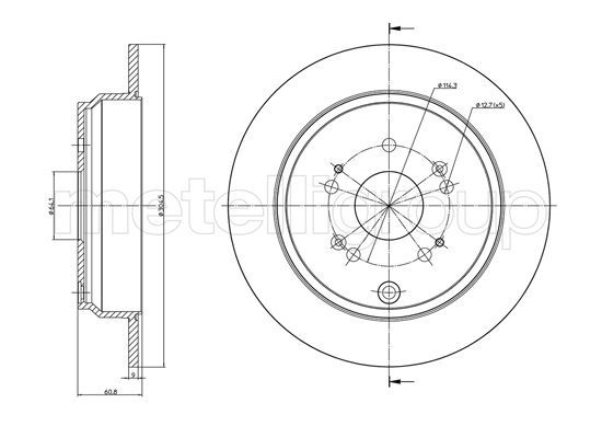 METELLI 23-1135C Brake Disc