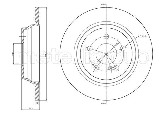 METELLI 23-1146C Brake Disc