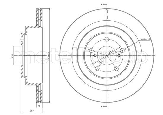 METELLI 23-1149C Brake Disc
