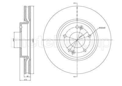 Brake Disc METELLI 23-1162C