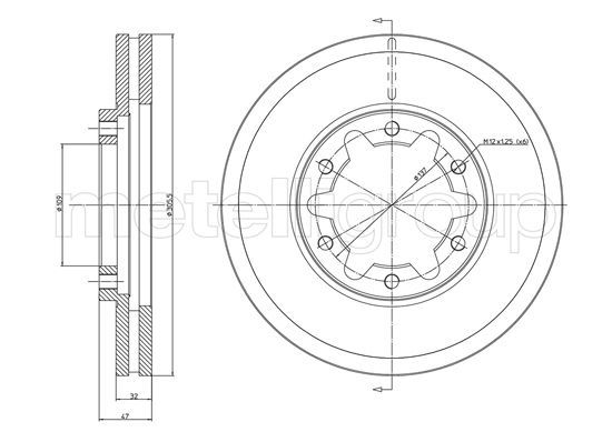METELLI 23-1175 Brake Disc