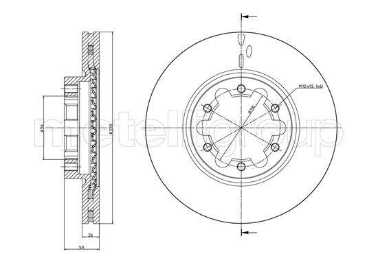 METELLI 23-1178 Brake Disc