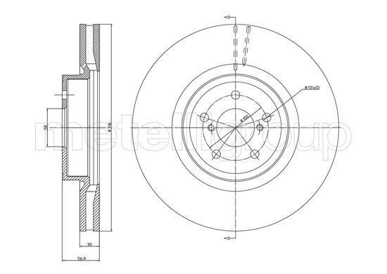 METELLI 23-1188C Brake Disc