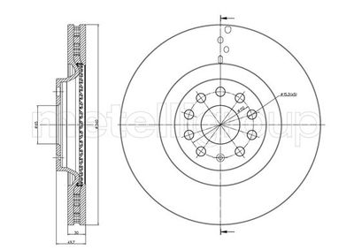 Brake Disc METELLI 23-1243C