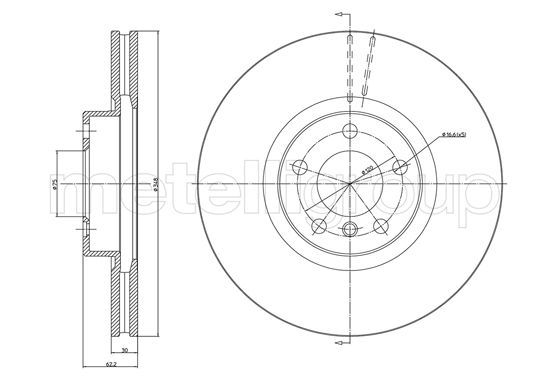 METELLI 23-1326C Brake Disc