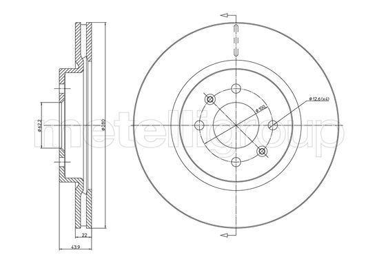 METELLI 23-1365C Brake Disc