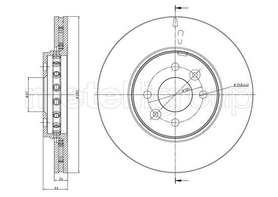 METELLI 23-1468C Brake Disc