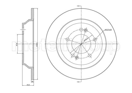 METELLI 23-1514C Brake Disc