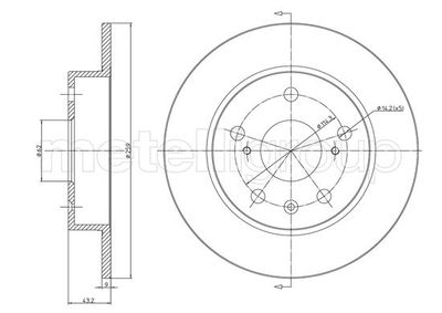 Brake Disc METELLI 23-1531C