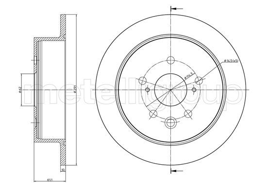 METELLI 23-1545C Brake Disc