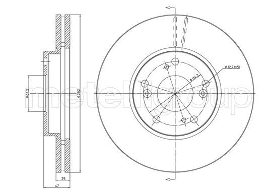 METELLI 23-1555C Brake Disc