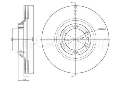 Brake Disc METELLI 23-1745C