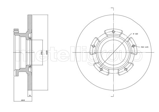 METELLI 23-1753C Brake Disc