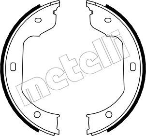 METELLI 53-0019 Brake Shoe Set, parking brake