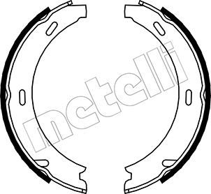 METELLI 53-0233 Brake Shoe Set, parking brake