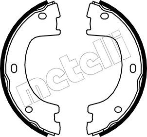 METELLI 53-0249 Brake Shoe Set, parking brake