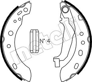 METELLI 53-0288 Brake Shoe Set