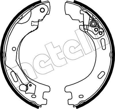 METELLI 53-0376 Brake Shoe Set, parking brake