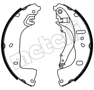 METELLI 53-0764 Brake Shoe Set
