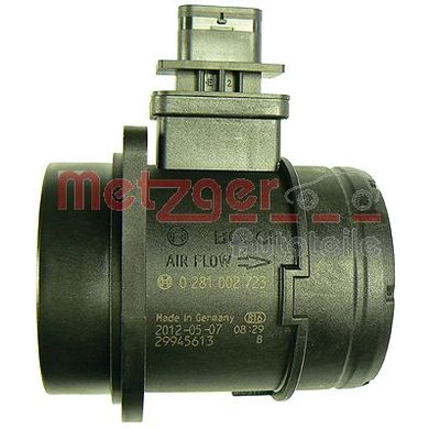 Mass Air Flow Sensor METZGER AUTOTEILE 0890261