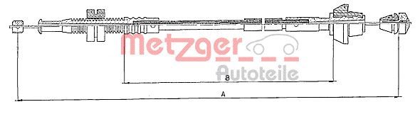 METZGER AUTOTEILE 10.0152 Accelerator Cable