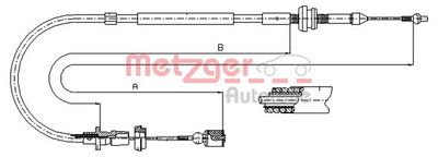 Accelerator Cable METZGER AUTOTEILE 10.0861