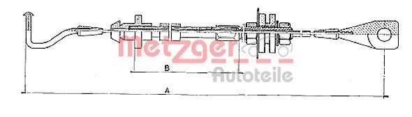 METZGER AUTOTEILE 10.090 Accelerator Cable