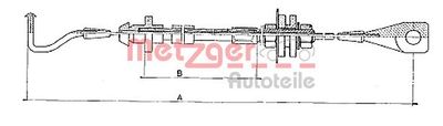 Accelerator Cable METZGER AUTOTEILE 10.090