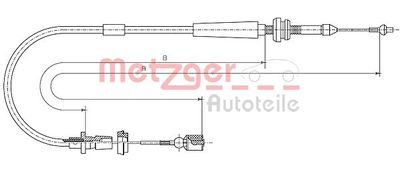Accelerator Cable METZGER AUTOTEILE 10.1011
