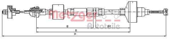 METZGER AUTOTEILE 10.3139 Cable Pull, clutch control