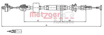 Cable Pull, clutch control METZGER AUTOTEILE 10.3159