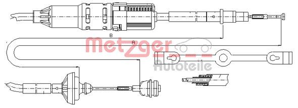 METZGER AUTOTEILE 10.3211 Cable Pull, clutch control