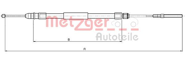 METZGER AUTOTEILE 10.4136 Cable Pull, parking brake