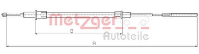 Cable Pull, parking brake METZGER AUTOTEILE 10.4154