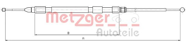 METZGER AUTOTEILE 10.4158 Cable Pull, parking brake