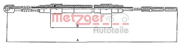 METZGER AUTOTEILE 10.423 Cable Pull, parking brake