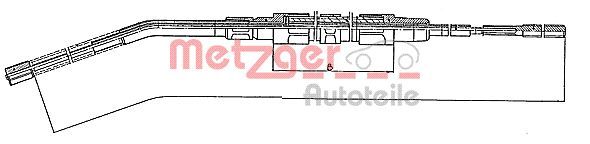 METZGER AUTOTEILE 10.425 Cable Pull, parking brake