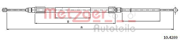 METZGER AUTOTEILE 10.4269 Cable Pull, parking brake