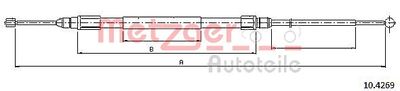 Cable Pull, parking brake METZGER AUTOTEILE 10.4269