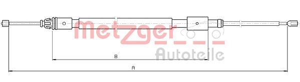 METZGER AUTOTEILE 10.4716 Cable Pull, parking brake