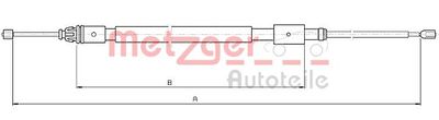 Cable Pull, parking brake METZGER AUTOTEILE 10.4716
