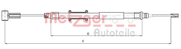 METZGER AUTOTEILE 10.4745 Cable Pull, parking brake
