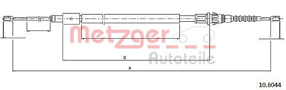 METZGER AUTOTEILE 10.6044 Cable Pull, parking brake